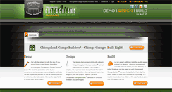 Desktop Screenshot of chicagolandgaragebuilders.com